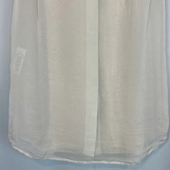 Reed Krakoff Sleeveless Hidden Button Up Closure Silk Blend Size 2 - Picture 6 of 9